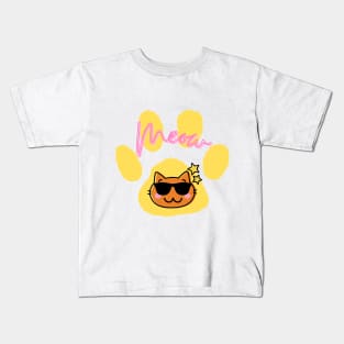 Cool sunglasses cat Kids T-Shirt